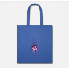 Ornament With Colorful Hibiscus Flower Royal Blue Tote Bag